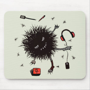 Relax Lazy Monster Cute Funny Mouse Mat