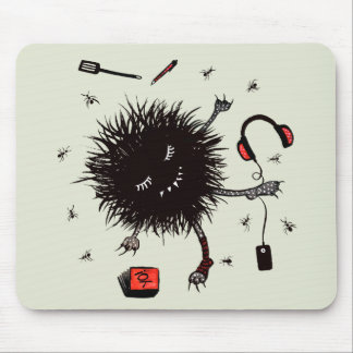 Relax Lazy Monster Cute Funny Mouse Mat