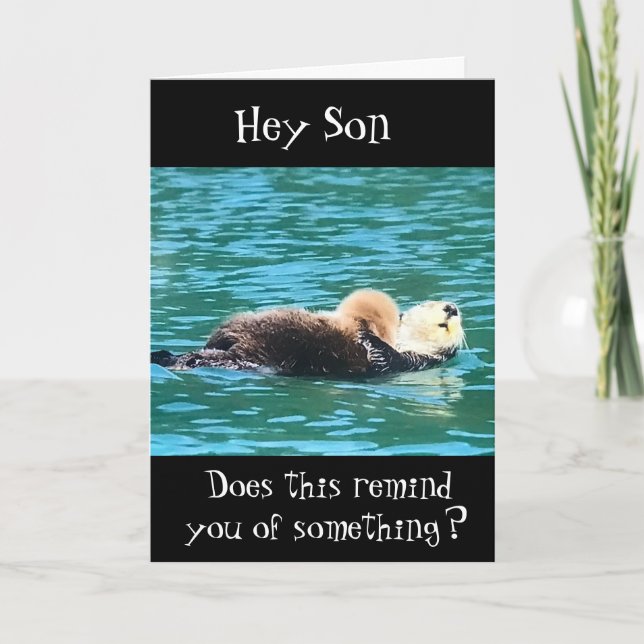 **RELAX LIKE HIM ON BIRTHDAY SON** CARD (Front)