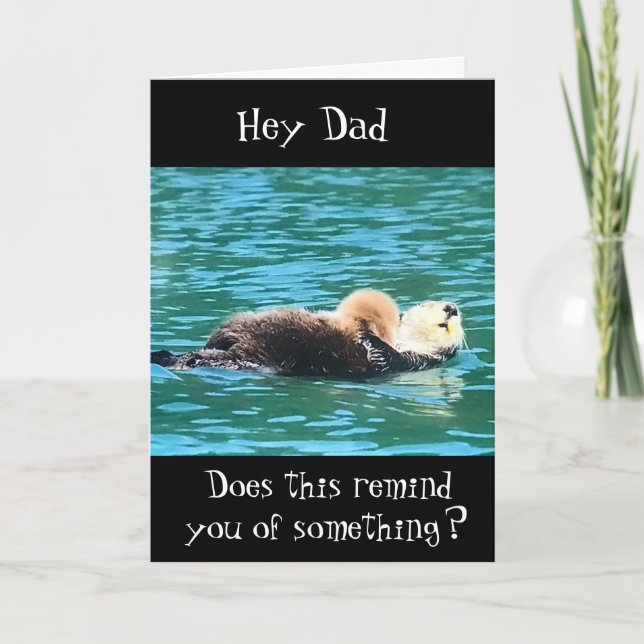 **RELAX LIKE HIM ON YOUR BIRTHDAY DAD** CARD (Front)