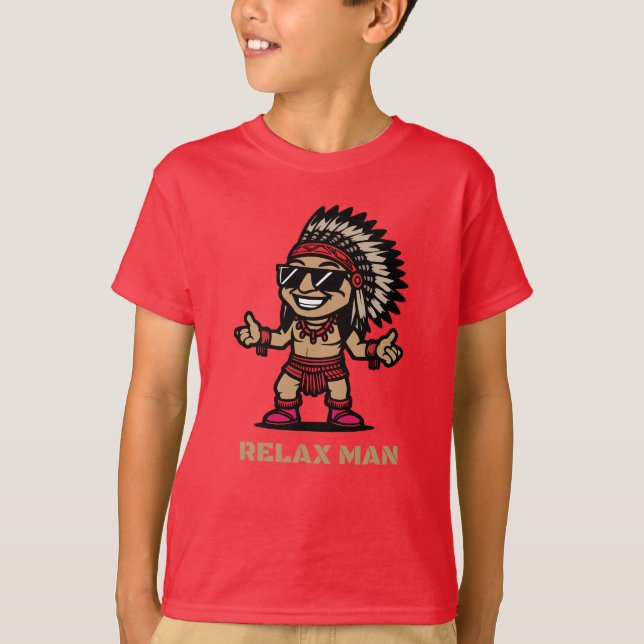 relax man cartoon  T-Shirt (Front)