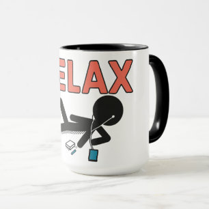 Relax Mode – Chill Vibes Sticker Mug