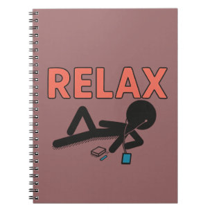 Relax Mode – Chill Vibes Sticker Notebook