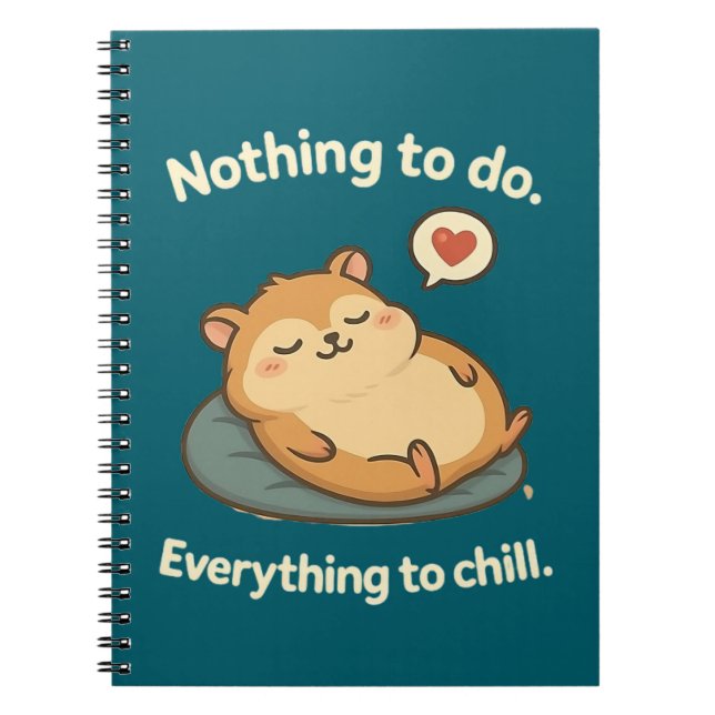Relax Mode – Cute Hamster Journal (Front)