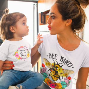 Relax My Mum Is A Nurse Floral Stethoscope  Baby T-Shirt