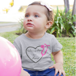 Relax My Mum Is A Nurse Heart Stethoscope  Toddler T-Shirt