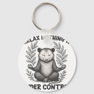 Relax Nothing Is Under Control Funny Sarcastic Opo Key Ring