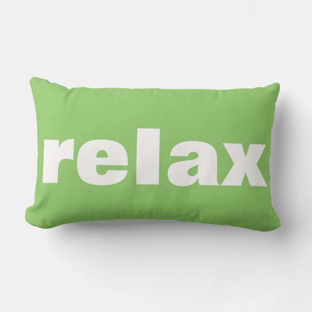 Relax Pillow in Green Apple (Front)