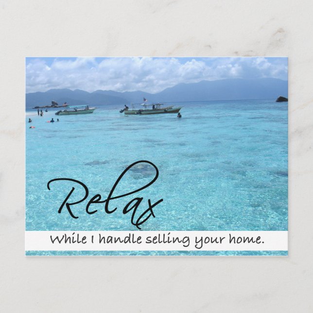 RELAX Real Estate postcard (Front)