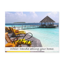 RELAX Real Estate postcard