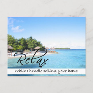RELAX Real Estate postcard
