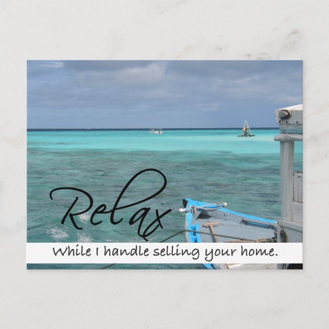 RELAX Real Estate postcard (Front)