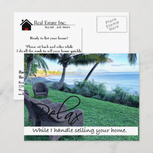 RELAX Real Estate postcard