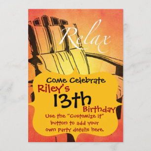 Relax Red Orange Adirondack Chair Summer Beach The Invitation