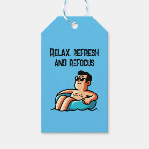 Relax, refresh and refocus gift tags