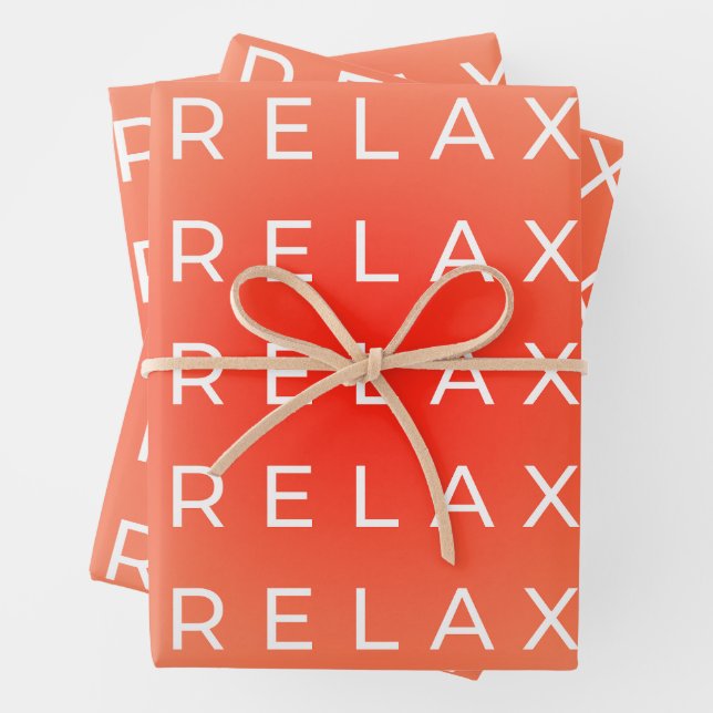 Relax Relax Gradient Wrapping Paper Sheet (In situ)