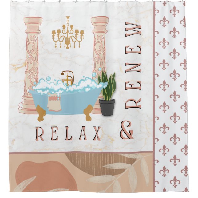 Relax & Renew Classic Shower Curtain (Front)