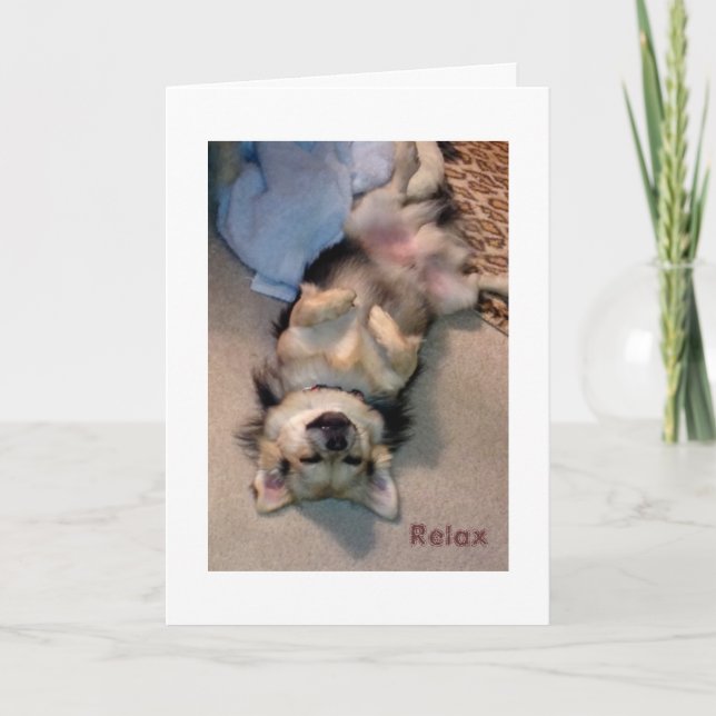 Relax, Rest and Recuperate Greeting Card (Front)