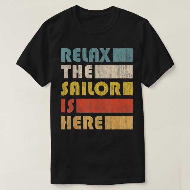 Relax Sailor Sailing  T-Shirt (Design Front)
