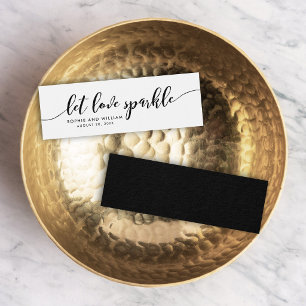Relax Script Let Love Sparkle Wedding