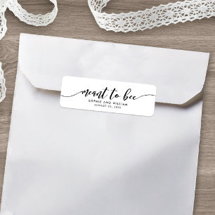 Relax Script Meant to Bee Wedding Favour Label