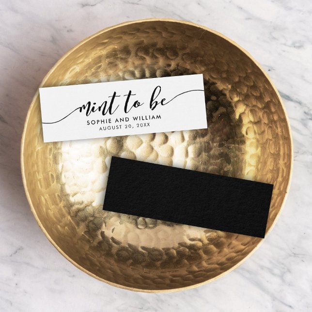Relax Script Mint to Be Wedding Favour Tag (Creator Uploaded)