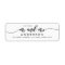 Relax Script The Future Mr and Mrs Return Address