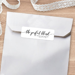Relax Script The Perfect Blend Wedding Favour Labe