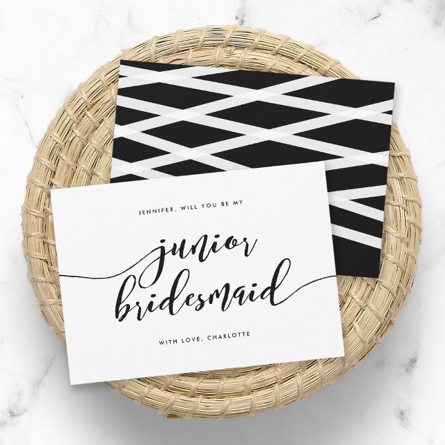 Relax Script Will You Be My Junior Bridesmaid Invitation (Creator Uploaded)