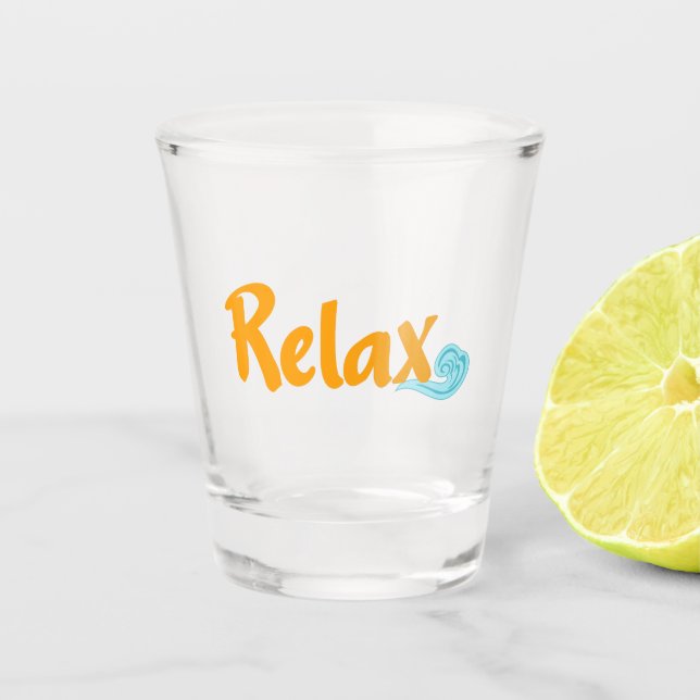 Relax Shot Glass (Front)