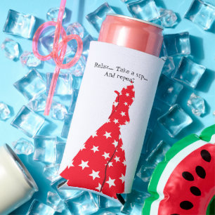 Relax Sip Repeat Seltzer Can Cooler