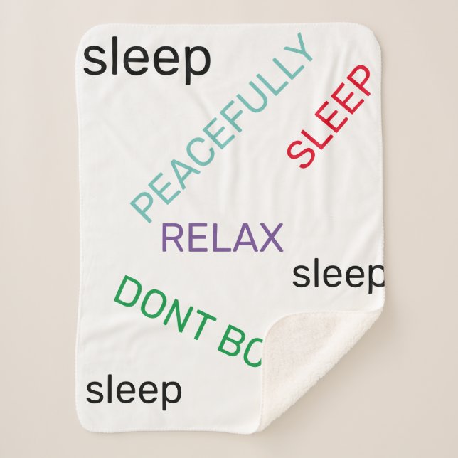 Relax Sleep Blanket  (Front)