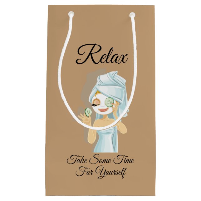 Relax Spa Themed Gift Bags (Front)