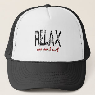 Relax Sun Sand Surf Trucker Hat
