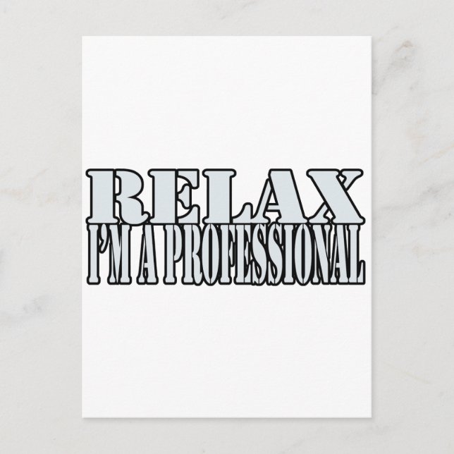 Relax t-shirt postcard (Front)