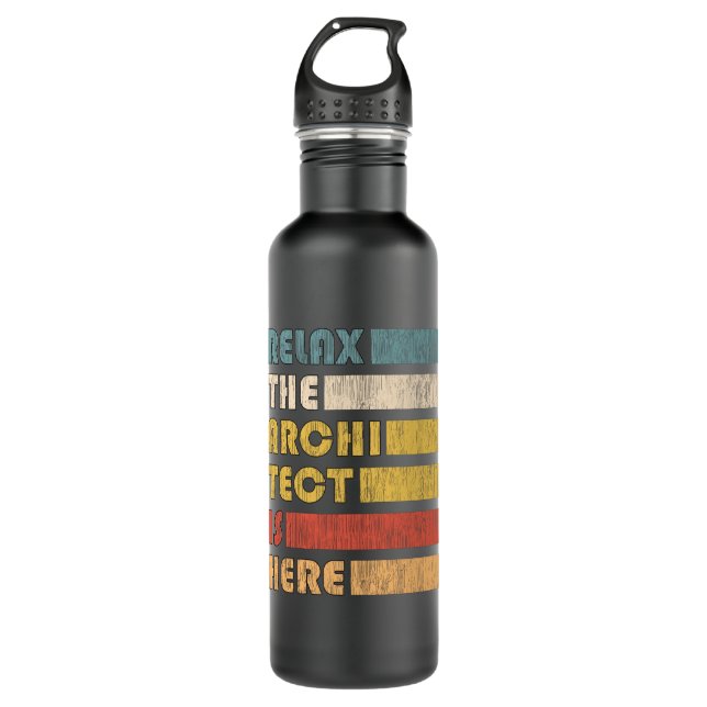  Relax The Architect For Civil Engineers and 710 Ml Water Bottle (Front)