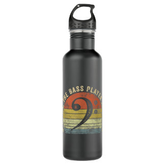 Relax The Bass Player Is Here Bassist Gifts Music  710 Ml Water Bottle