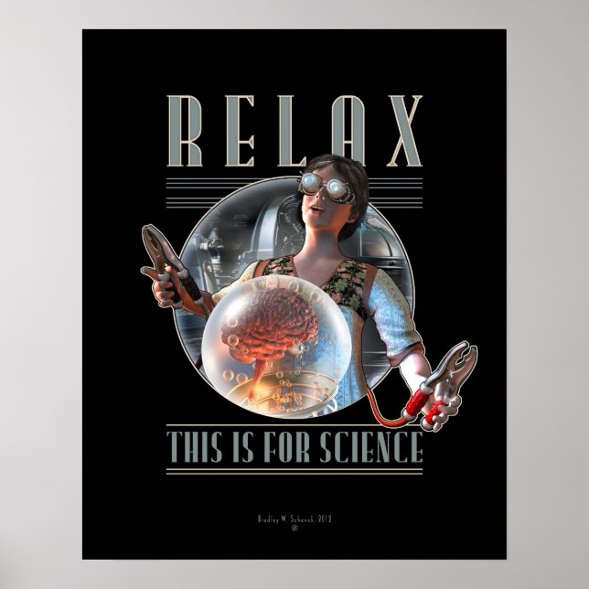 Relax: This is for SCIENCE Poster (16x20") (Front)