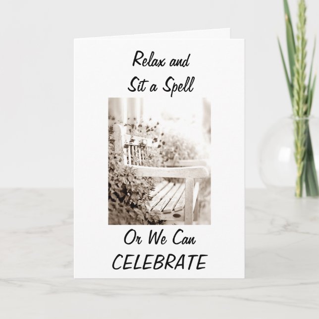RELAX TWIN SISTER OR WE CAN "CELEBRATE" BIRTHDAY CARD (Front)