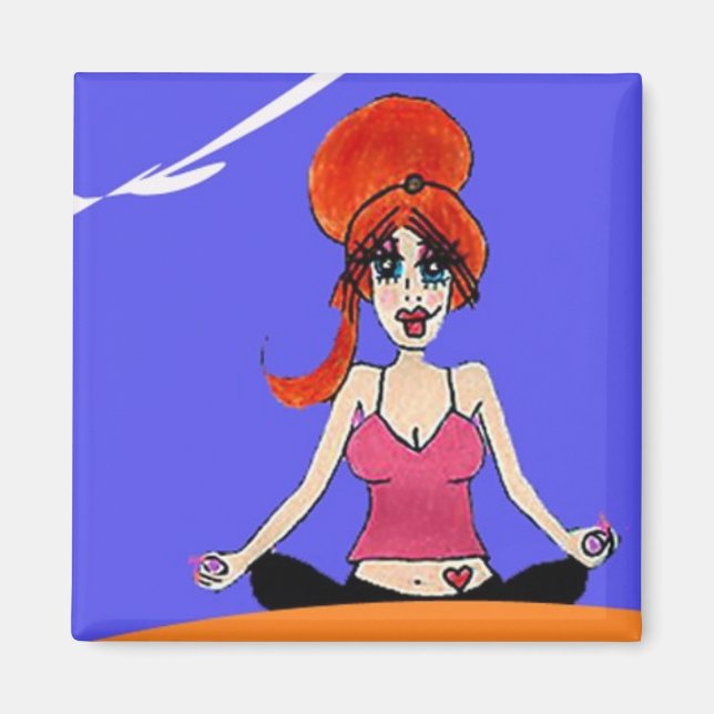 Relax yoga magnet (Front)