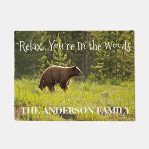 Relax..You're In The Woods Bear Door Mat