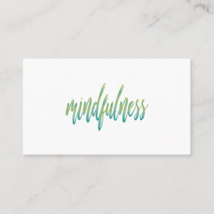 Relaxation and Mindful Person's Personalised Business Card