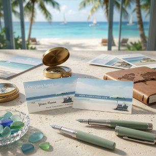 Relaxation Beach Elegant Spa Travel vacation Business Card