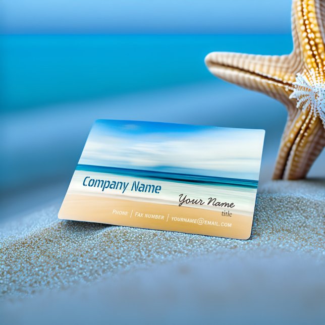 Relaxation Beach Elegant Spa Travel vacation Business Card (Creator Uploaded)
