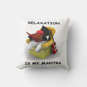 Relaxation Is My Mantra (Open Source Java Duke) Cushion