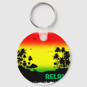 relaxation rasta key ring