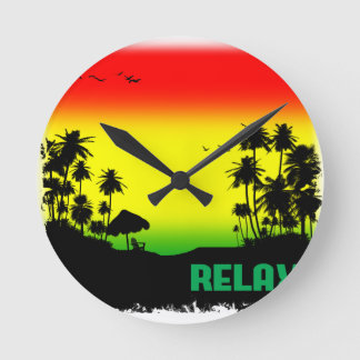 relaxation rasta round clock