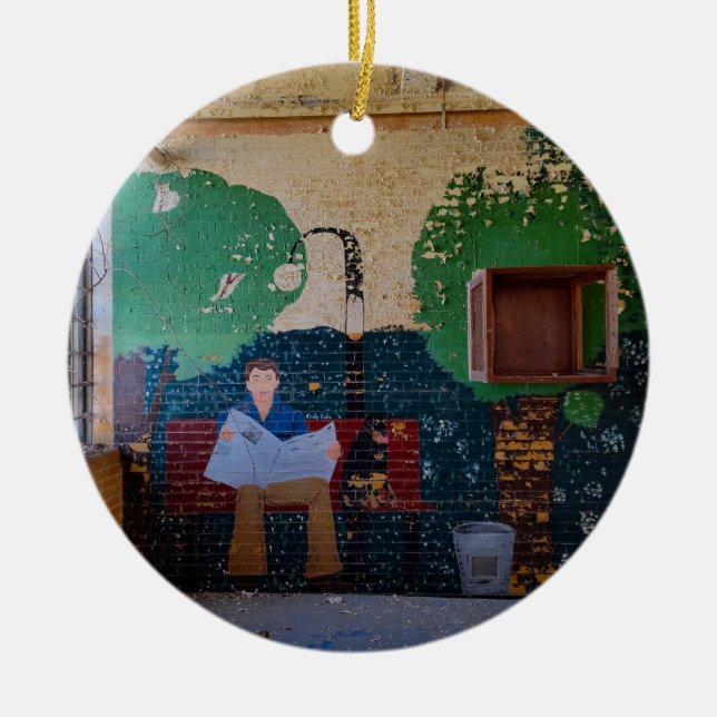 Relaxation Room  Ceramic Tree Decoration (Front)