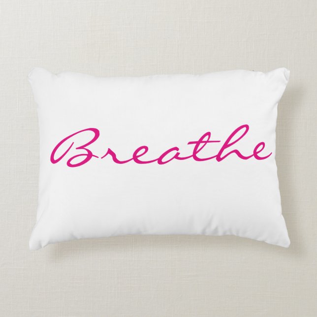 Relaxation & Self Care Pillow. Decorative Cushion (Front)