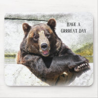 relaxed black bear with quote